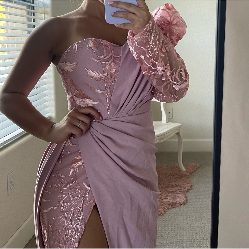 One Shoulder Evening Dress